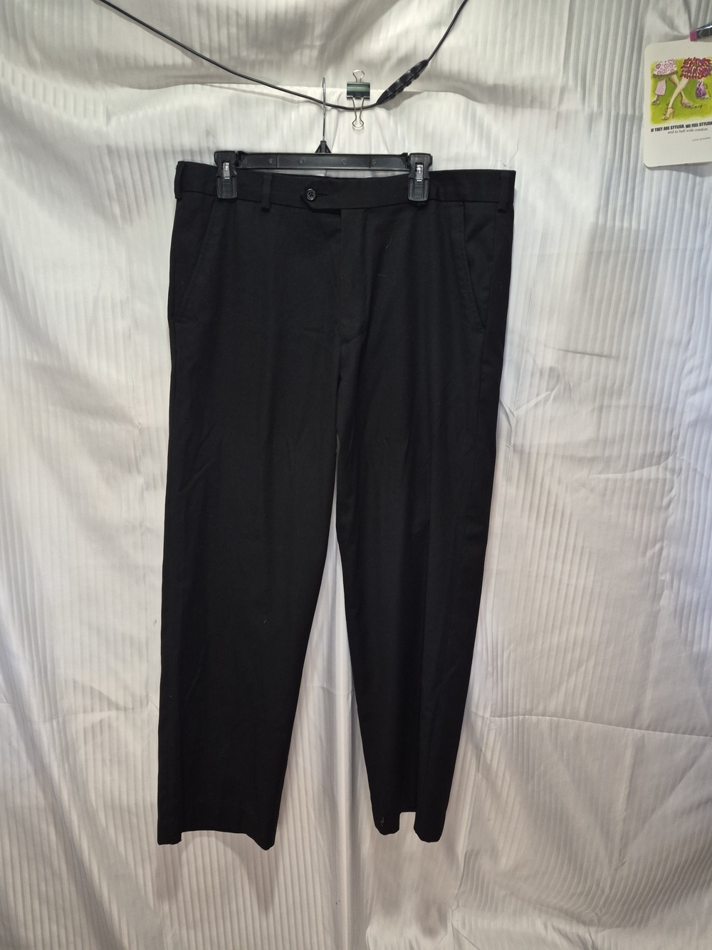 George Black Men's Dress Pants – Straight Leg 36X29
